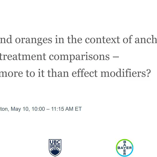 Apples and oranges in the context of indirect treatment comparisons