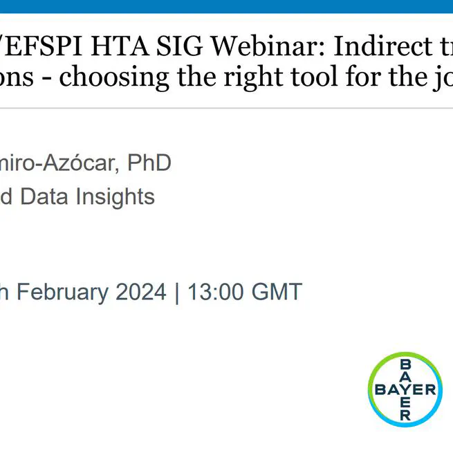Indirect treatment comparisons - choosing the right tool for the job