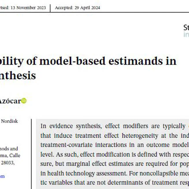 Transportability of model-based estimands in evidence synthesis